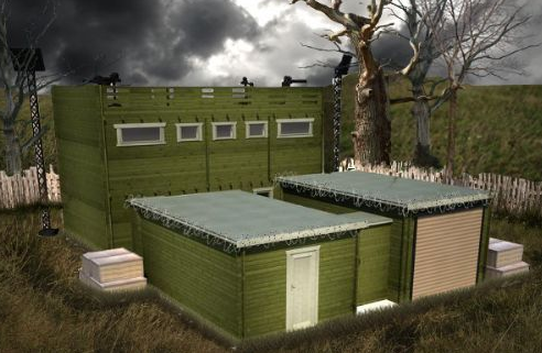 zombie log cabin