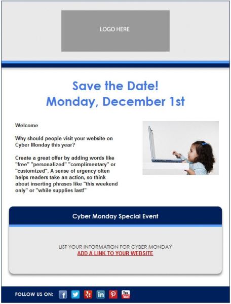 Email Template - Cyber Monday