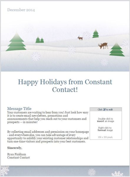 Email Template - Happy Holiday