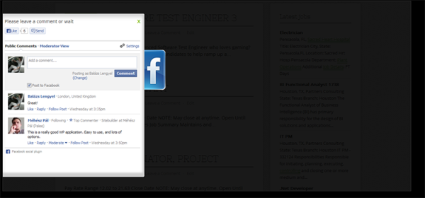 Facebook Comment Slider for WordPress - CodeCanyon Previewer