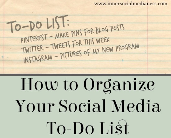 How to Organize Your Social Media To-Do List