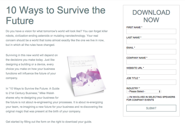 Landing Page A/B Test Variation A