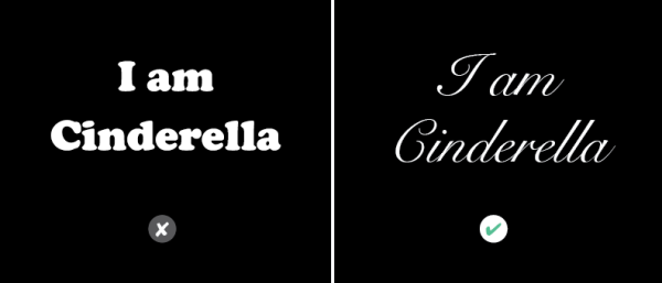 Typography cinderella
