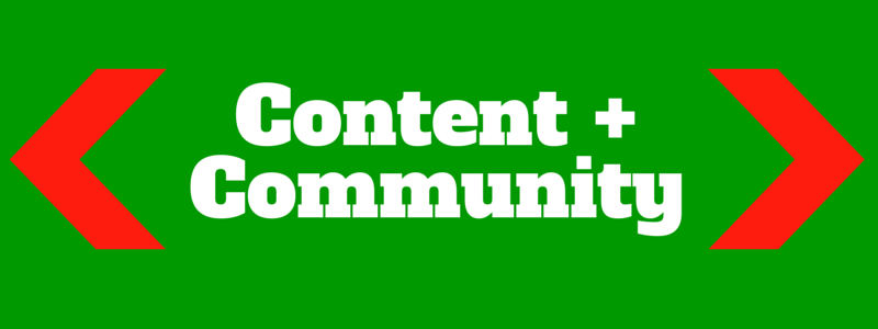 combine content and community on your site