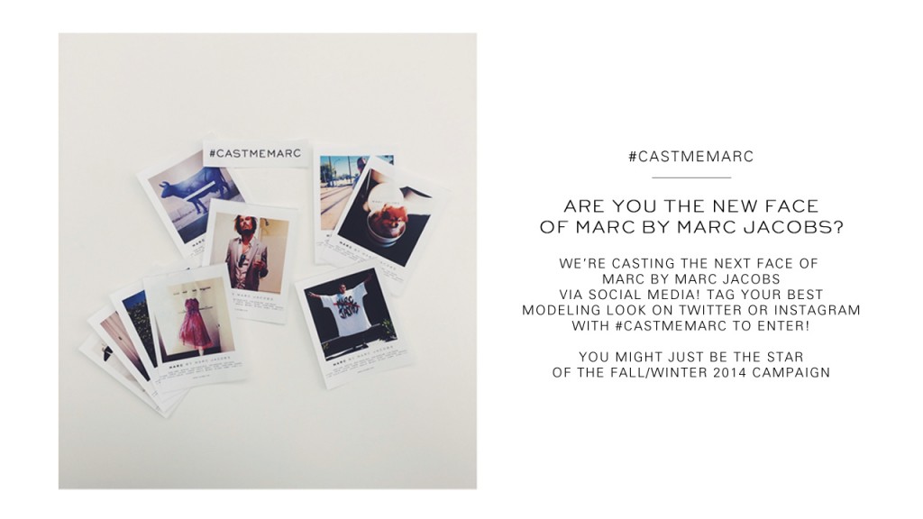 Marc Jacobs found the face of the 2014 fall/winter campaign via photo-tagging.