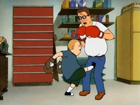 Bobby Kicking Hank