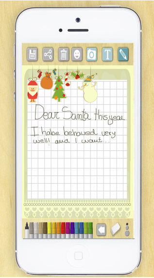 Create letters to Santa Claus