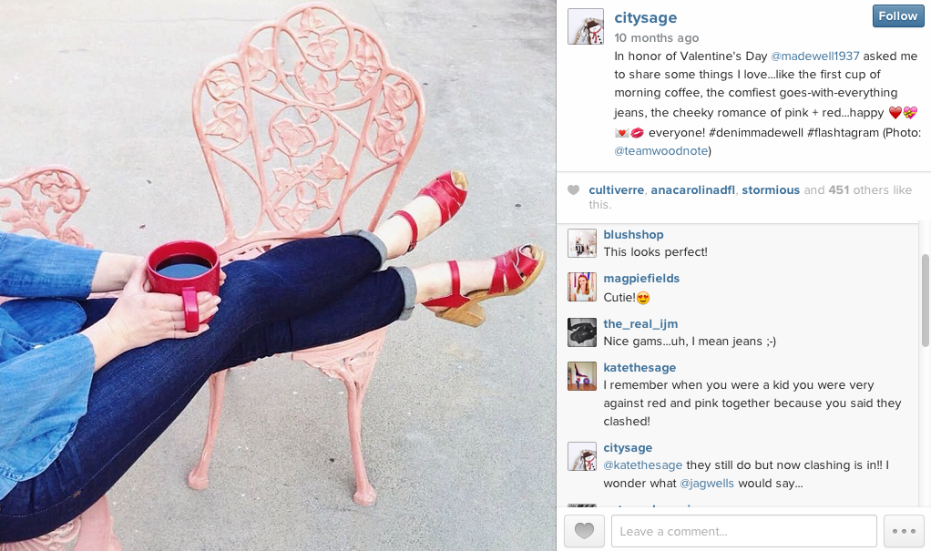 Fashion bloggers and Madewell staff shared their #denimmadewell and #flashtagram moments in an Instagram flash mob.
