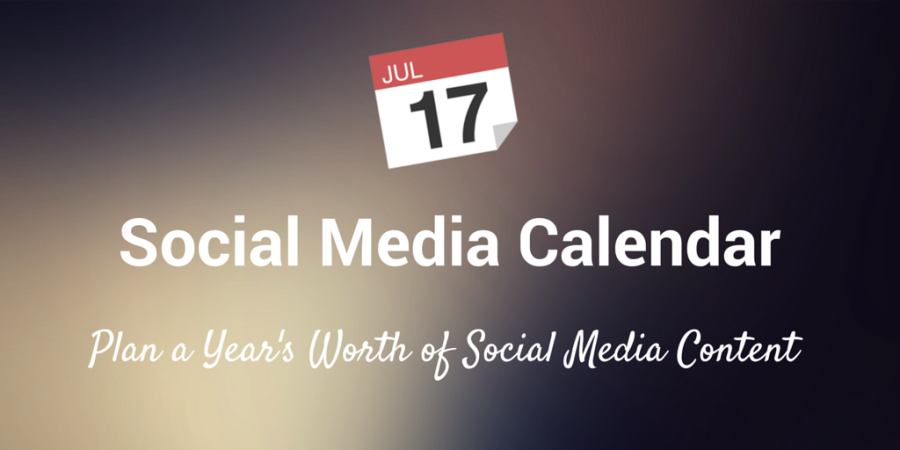 social media content calendar