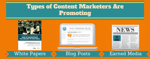 Types of Content Marketers Are Promoting
