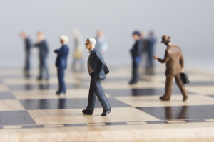 Little figures on the chess board