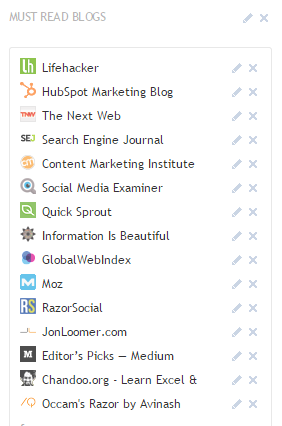 Must Read Blogs in Feedly