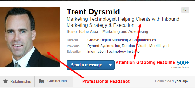 attention grabbing linkedin profile