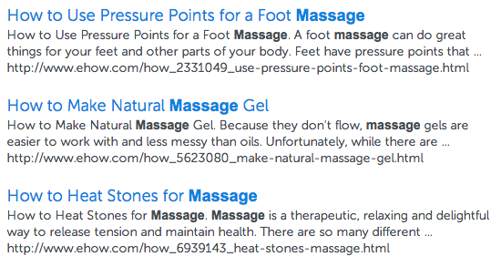 eHow Search Results