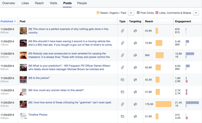 Facebook Analytics Screenshot