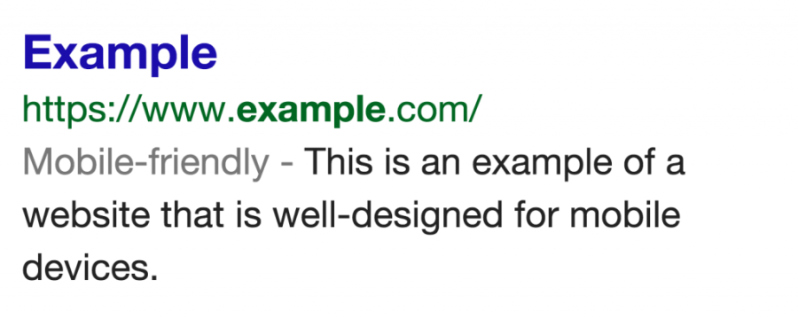 Mobile friendly designation