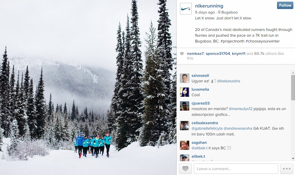 Instagram Marketing Example Nike