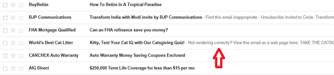 Preheader Email Marketing Gmail