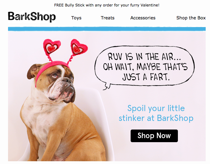 Emails We Love, Just in Time for Valentine