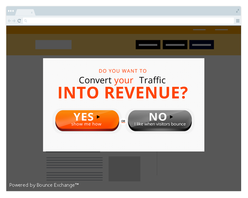 Exit Pop Up for Lead Generation