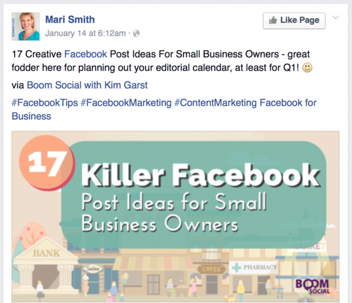 FacebookHashtagExample