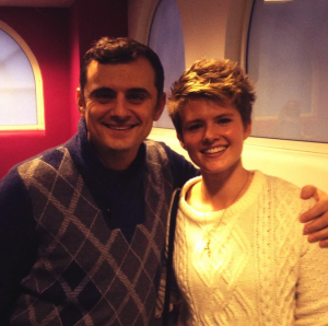 Social media interaction. Jodie Cook (née Cole) and Gary Vaynerchuk