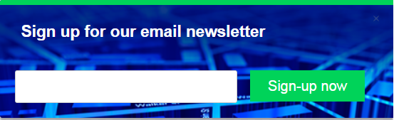 Email signups overlay