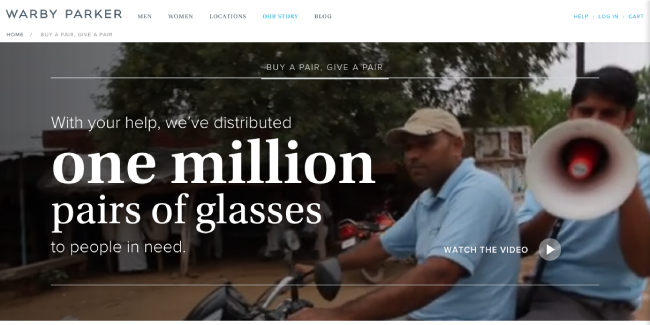 Warby Parker Buy One Give One
