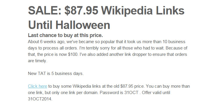 buying wikipedia links