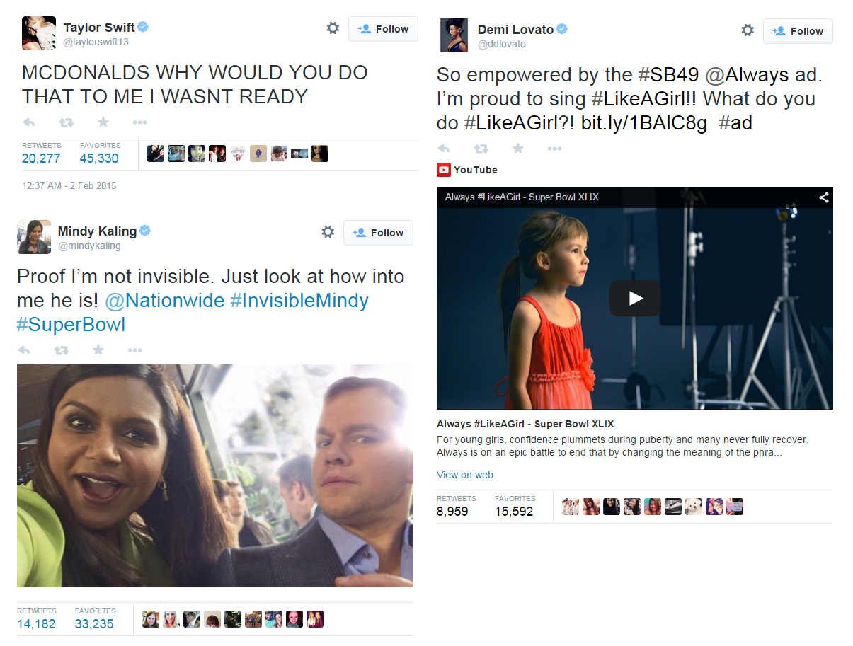 celebs on twitter
