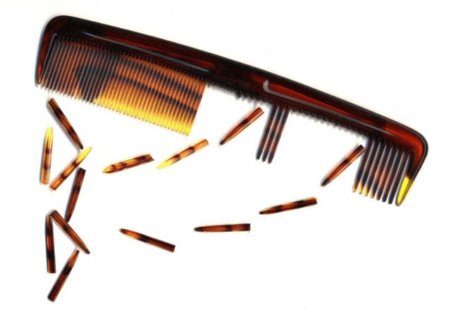 A comb losing teeth.