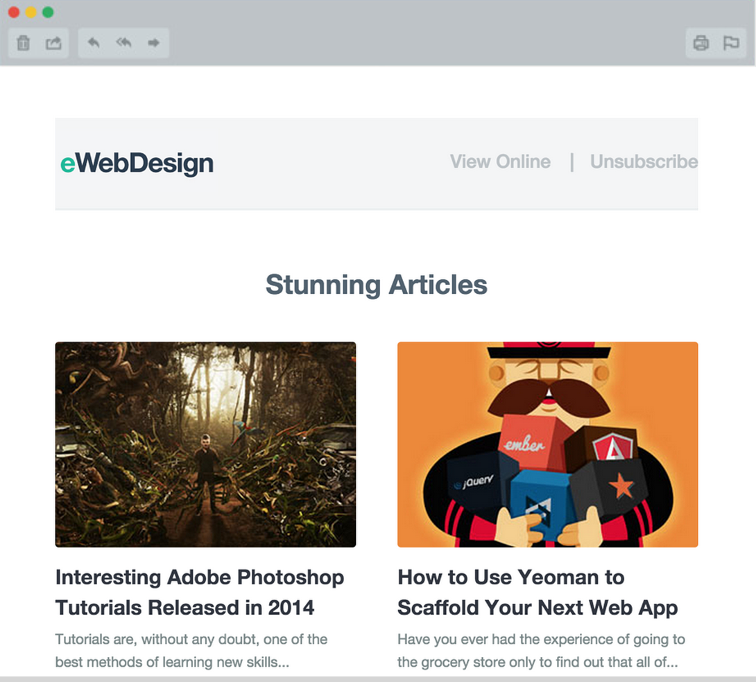 ewebdesign newsletter