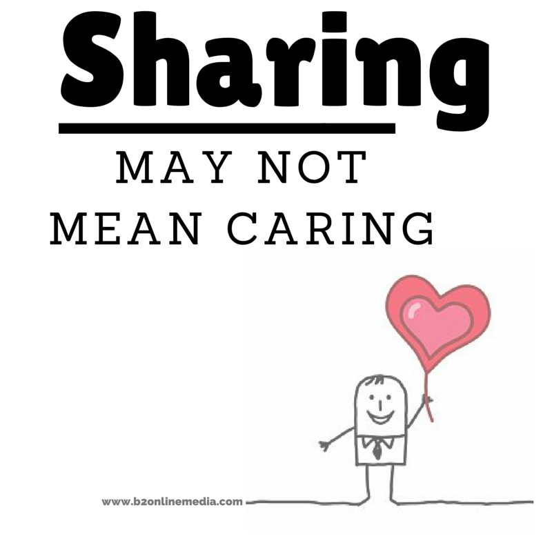 sharing may not mean caring