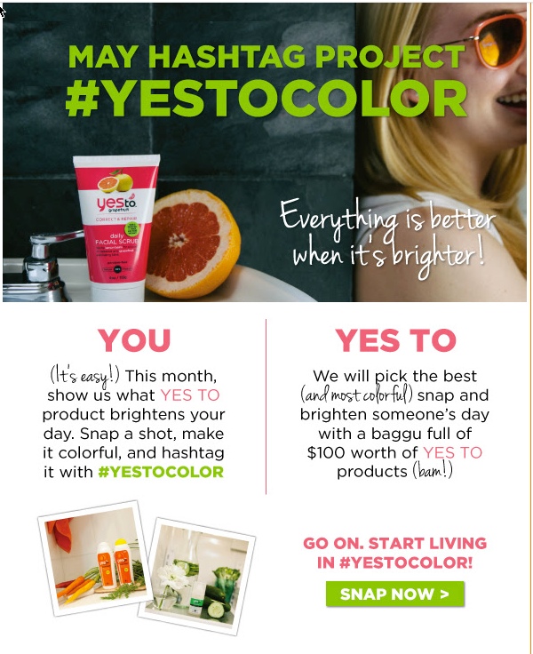 #yestocolor hashtag contest