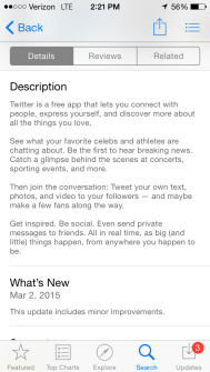 App Store description