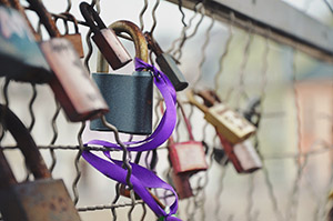 A padlock on a fence represents a quality link.