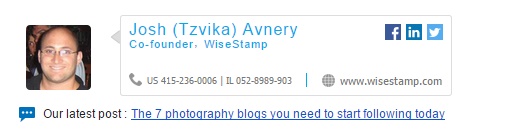 Tzvika signature with blog post