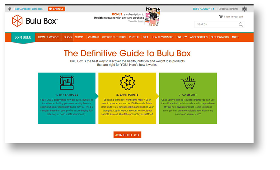 Bulu Box’s loyalty program is very straightforward. In exchange for leaving product reviews, customers can earn points which they can use for purchasing products. It would be even better if they could attain higher customer status for leaving a specific number of reviews.