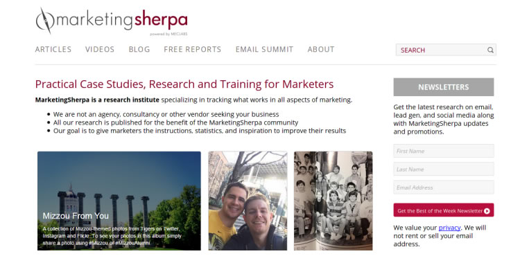 marketing sherpa