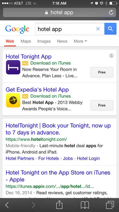 New AdWords tools download apps from ads