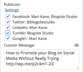 social media publicize