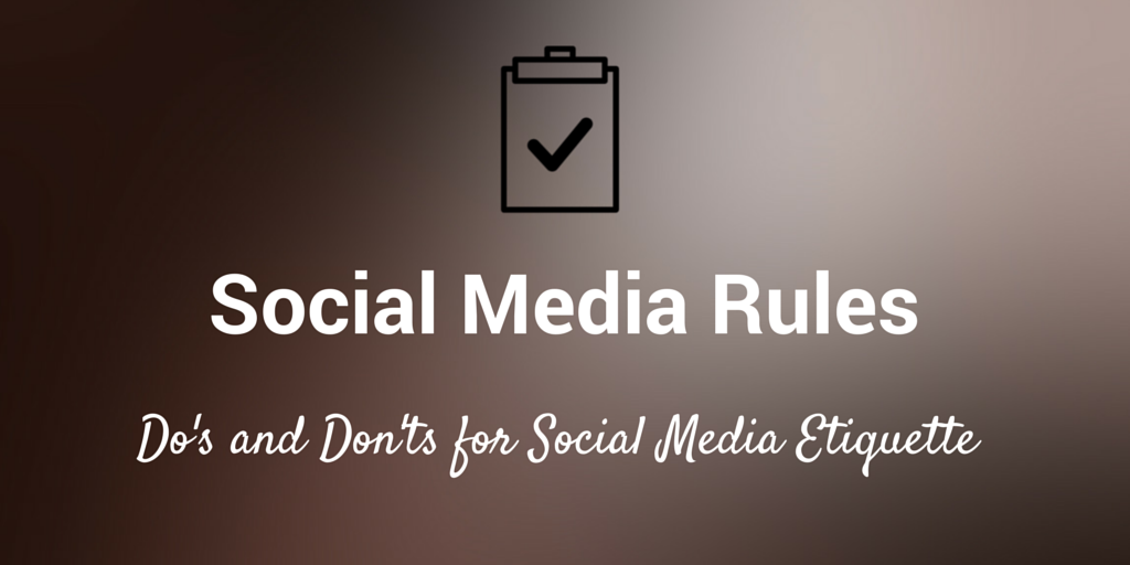 social media rules