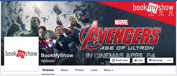 bookmyshow facebook page