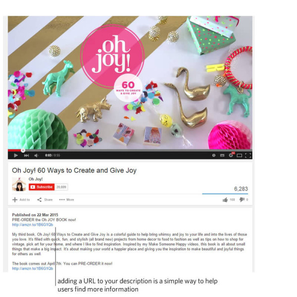 Add a URL to your Video Description in YouTube
