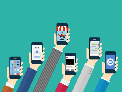 Mobile Application Concept - Flat Design