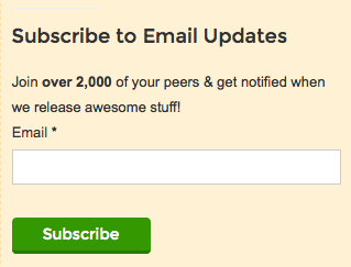 Subscribe to email image