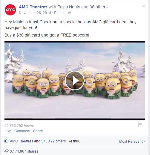 Top Facebook post - sharing a story your fans want to hear
