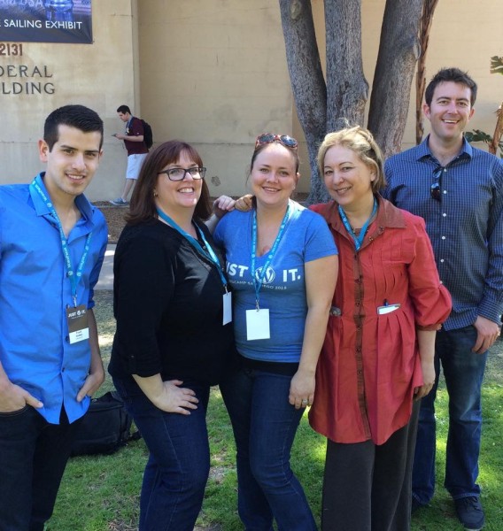 Frank Gomez, Me, Heather Steele, Carol Stephen, Adam Fout. at WordCamp San Diego 2015.