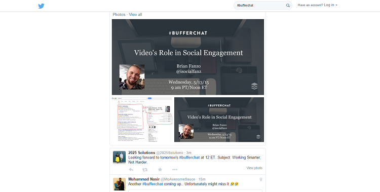 bufferchat twitter chat