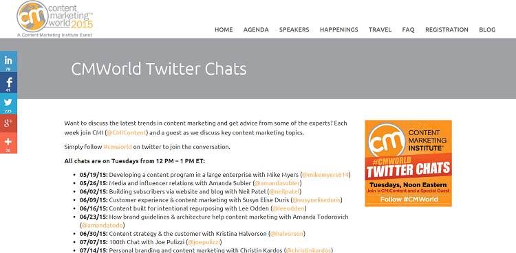 cmworld twitter chat